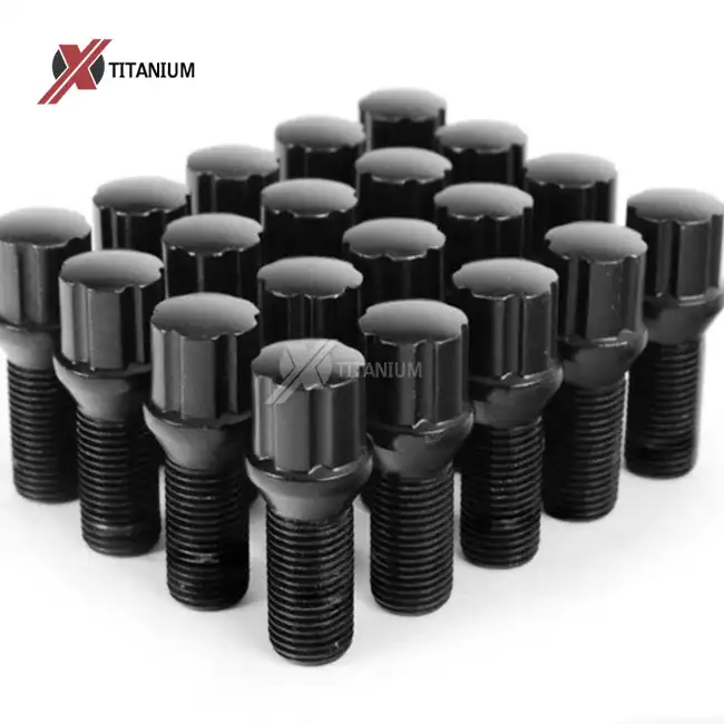 PVD Black Gr5 Titanium Lug Bolt For Car Racing